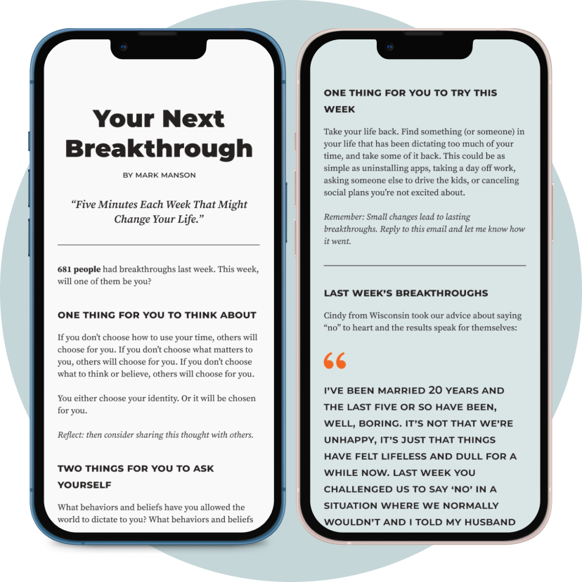 Your Next Breakthrough newsletter